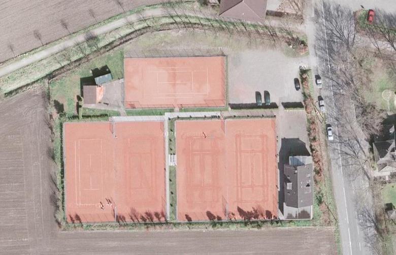 Unsere Tennisanlage bei Google Earth